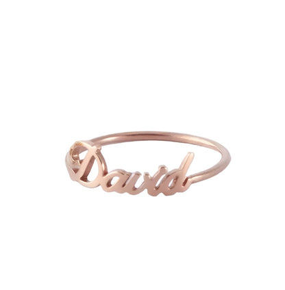 Custom name ring