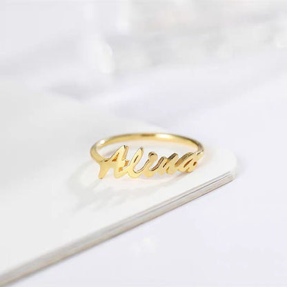 Custom name ring